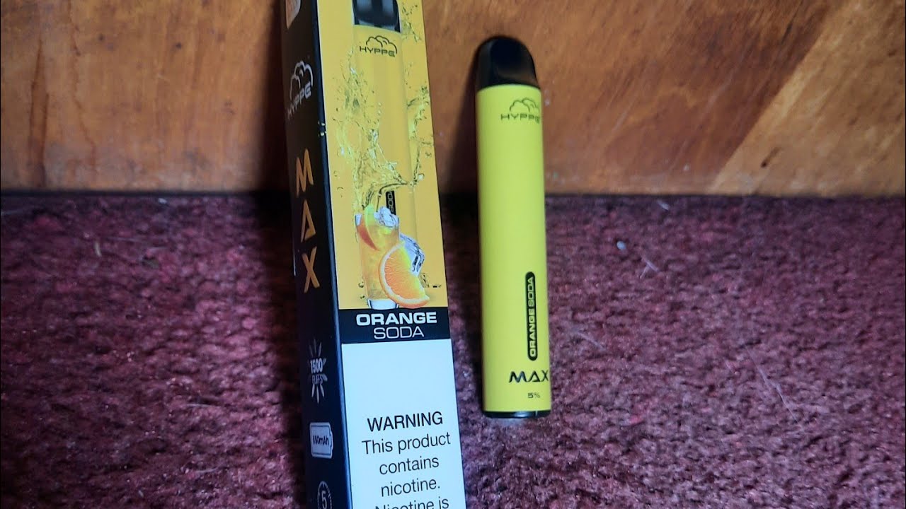 HYPPE MAX - DISPOSABLE VAPE (ORANGE SODA FLAVOR) | ELECTRONIC CIGARETTE REVIEW!