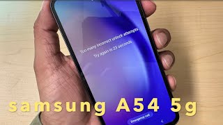 Samsung Galaxy A54 5G How To Hard Reset Passcode