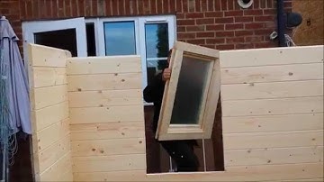 How to cut in an additional window to your cabin from Cabins Unlimited