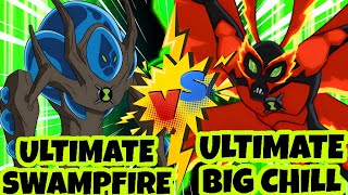 Ultimate Swampfire Vs Ultimate Big Chill Ben 10 Xenodrome Ultimate Swampfire Transformation