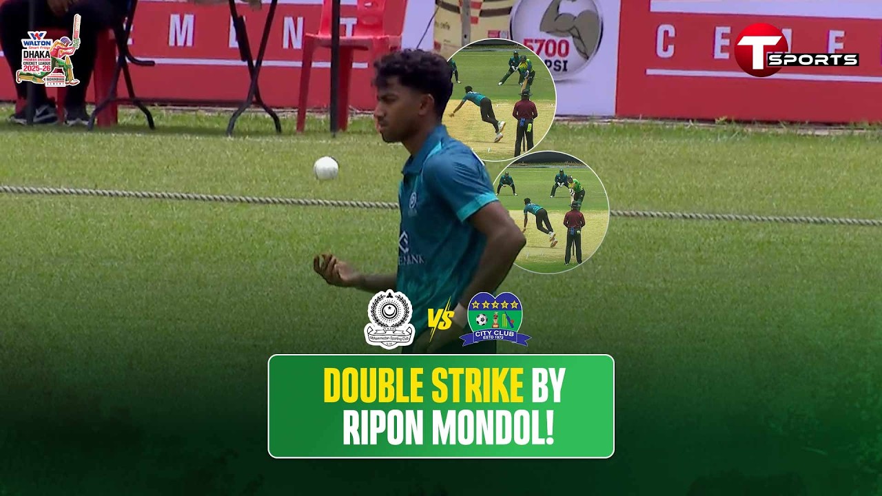 Ripon Mondol on fire! 🔥 Two-in-two for the youngster | DPL 2025-26 | T ...