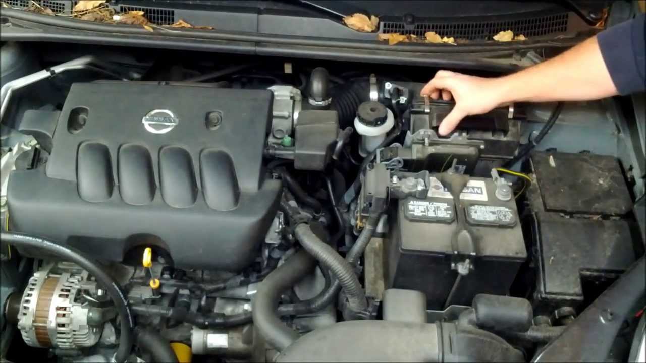 Nissan sentra air filter change #8