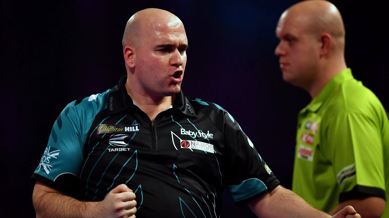 The BEST semifinal in Darts History Cross vs van Gerwen YouTube