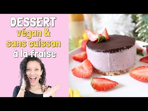 dessert-sans-sucre---gâteau-végan-et-sans-cuisson-à-la-fraise