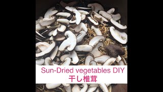Sun-Dried vegetables DIY 干し椎茸の作り方