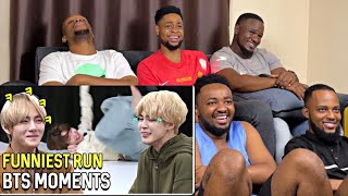 Friends (Newbies) watch Funniest Run BTS Moments For the First time!!