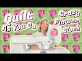 Quilt as you go bloc de fleurs crazy patchwork apprenez le crazy patchwork