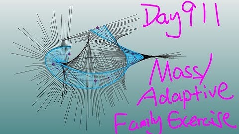 Revit Exercise (Day 911) - Mass and Adaptive Family Exercise
