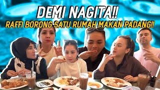 NAGITA PECAHIN REKOR HABISIN SATU MEJA MAKANAN PADANG??!!RAFFI BERHASIL GAGALIN DIET NAGITA!!