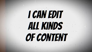 " video editing showcase "