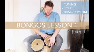Bongos Lesson 1: The Basics (Tuning/Tones/Rhythm) screenshot 1