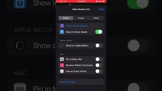 How to view source code in Safari on iphone using Shortcuts automation