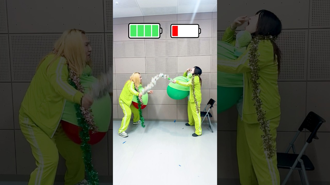 糸巻き巻き界隈 Balloon Popping Dance Challenge いとまきまきダンスを巨大風船服の中で膨らませて踊ってみた250 