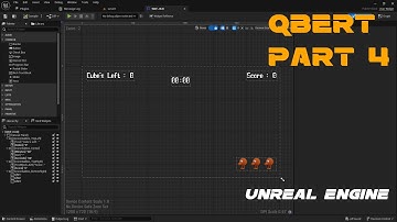 Unreal Engine Qbert | Heads Up Display (HUD) Part 4