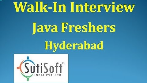 Software Developer | SutiSoft Pvt Ltd |Java Freshers | Core Java | Software Engineering|ThatsUpload|