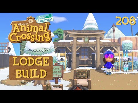 SKI LODGE | ACNH Speed Build | Animal Crossing: New Horizons Gameplay - 208