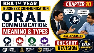 Oral Communication: Meaning & Types | BBA 1st Year Business Communication🔥