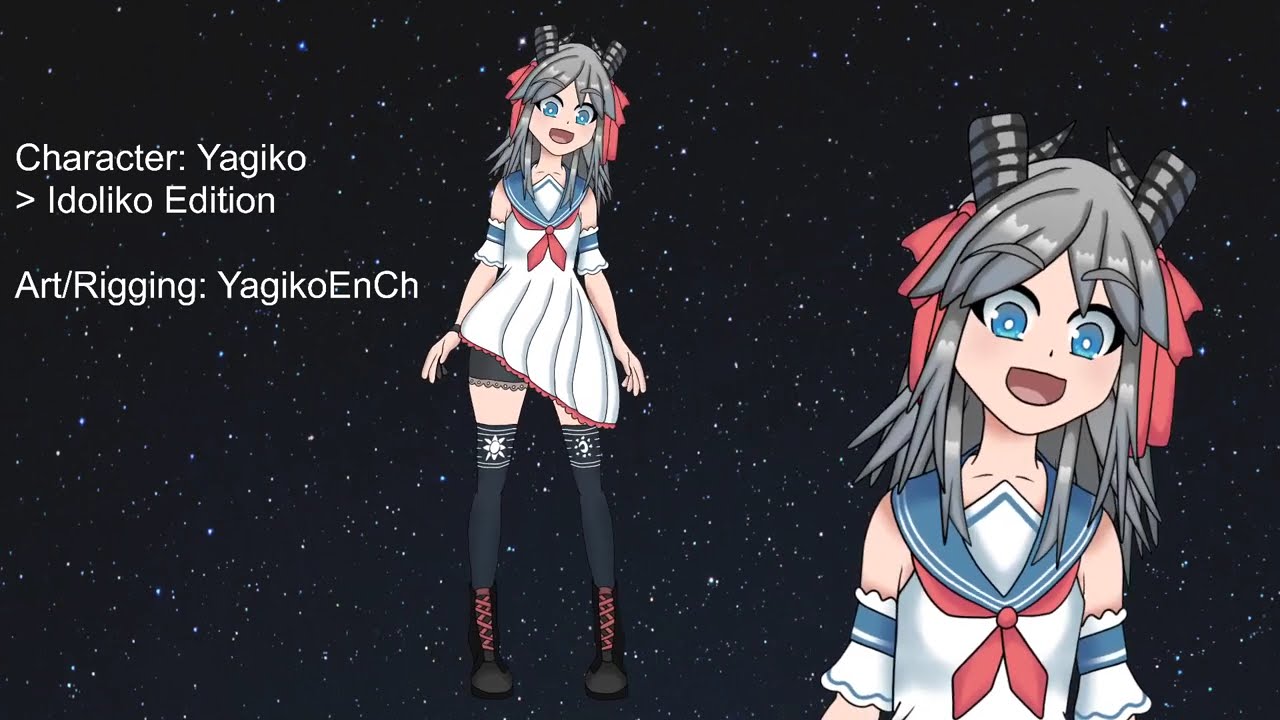 [Live2d Art/Rigging Showcase] Yagiko - Idoliko Model 