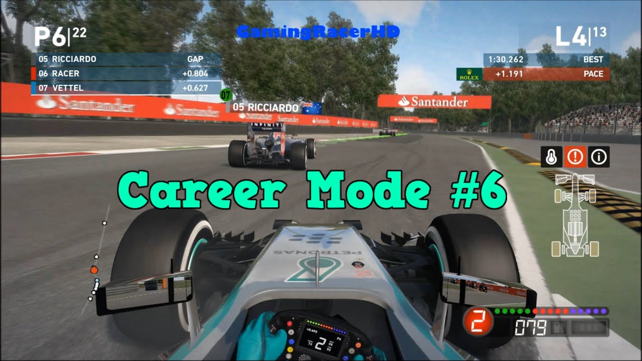 F1 2014 - Career Mode (Short Season 1) Race #6 - Italian Grand Prix (1080p HD)