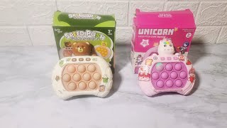 [toy asmr] Satisfying with Unboxing Speed Push Game Machine Lucky Bear & Unicorn