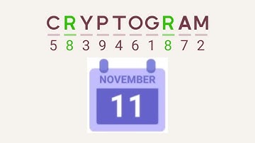 Cryptogram Daily Challenge November 11 2024 - 