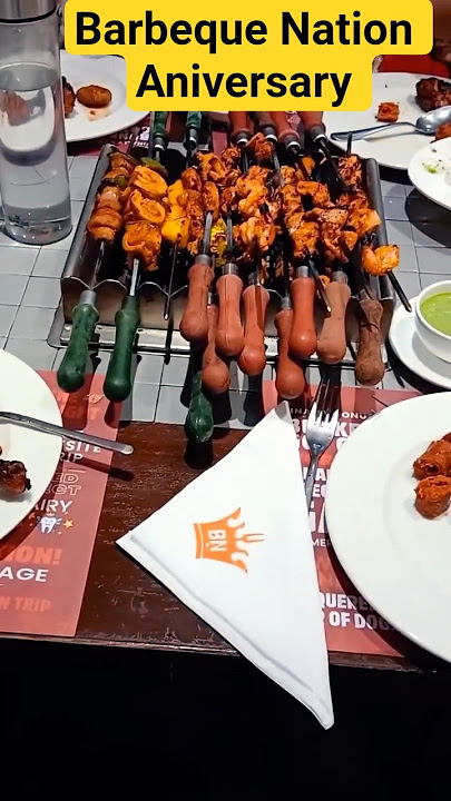 “Anniversary Dinner at Barbeque Nation 🍽️ Unlimited BBQ, Desserts & Love! ❤️🔥”#BarbequeNation