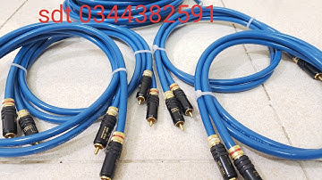 Dây tín hiệu av mạ bạc tinh khiết siutech giá 720k/ 1 cặp , lẻ cắt mét 190k/1m sdt 0344382591