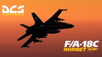 DCS World: F/A-18C Hornet bombing mission.