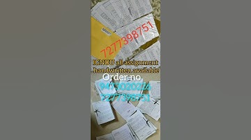 यहा से लीजिए ignou का  Solved assignment 2023-24// #ignou #handwritten #assignment #ignou2023_2024