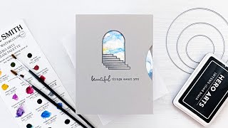 Interactive Rotating Scene Card featuring the February 2022 My Monthly Hero Kit