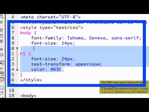 Adobe Dreamweaver CS5.5 Tutorials: How To Make CSS Div Rules Based Website Lesson Demo