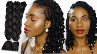 DIY TWIST CURLY BRAIDS | Curly hair using Extension braiding hair