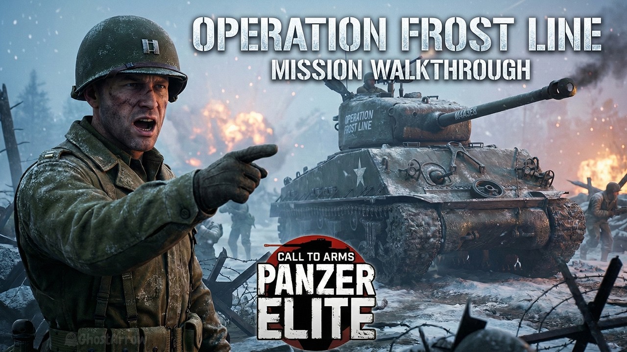 Operation Frost Line Mission Walkthrough - Call to Arms: Panzer Elite (United States Army Campaign)