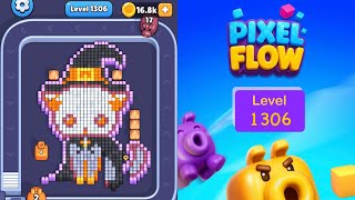 Pixel Flow Level 1306 Solution full walkthrough 