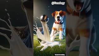 Greedy Dog vs Clever Cat 🐕🐱 #shorts @Tonology09