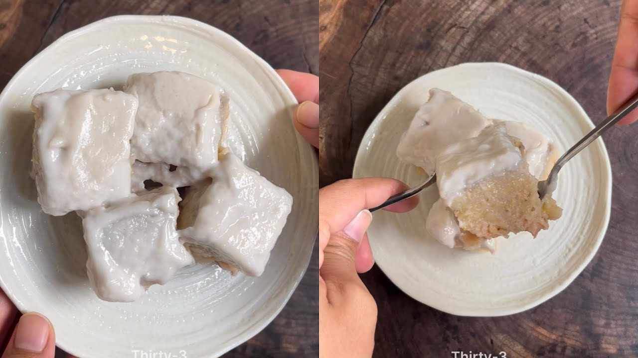 របៀបធ្វើចេកចំហ៊ុយខ្ទិះដូង #eating #food #cooking #foodie #recipe 