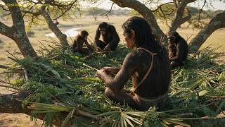 Life million years ago | Building house on the Tree | Afarensis vs the Crocodile | Prehistoric EP14