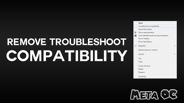 Remove "Troubleshoot Compatibility" In Windows 7