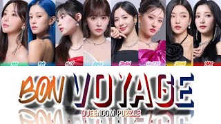 How Would Queendom Puzzle (my top 8) Sing "BON VOYAGE" by DREAMCATCHER | Colored Coded Lyrics