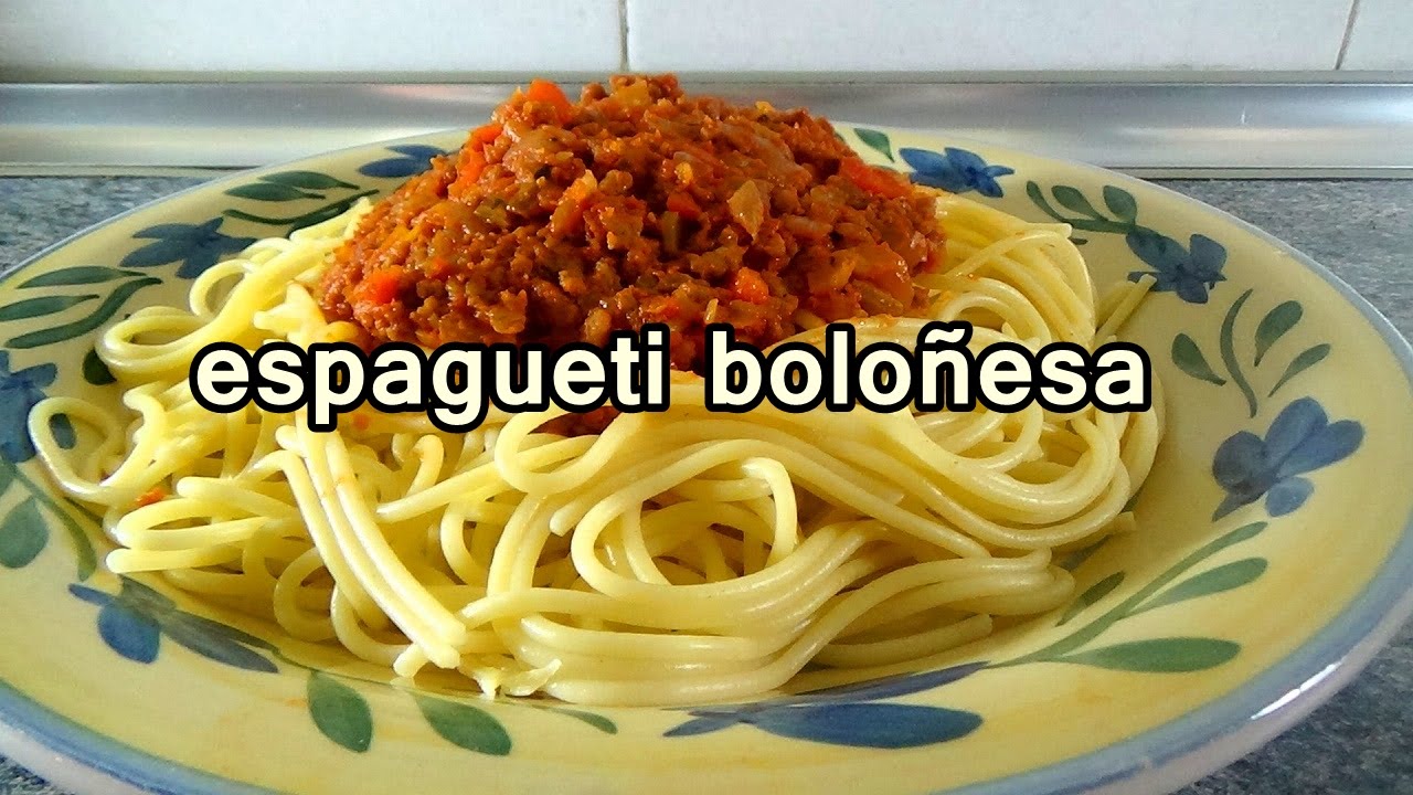 ESPAGUETIS A LA BOLOÑESA ORIGINAL ITALIANA - Cocina Facil