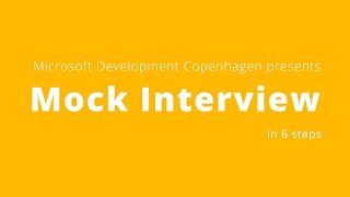 Microsoft Mock Interview