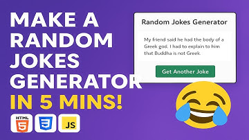 Create a Random Jokes Generator Using HTML, CSS & JavaScript | Beginner JavaScript Project