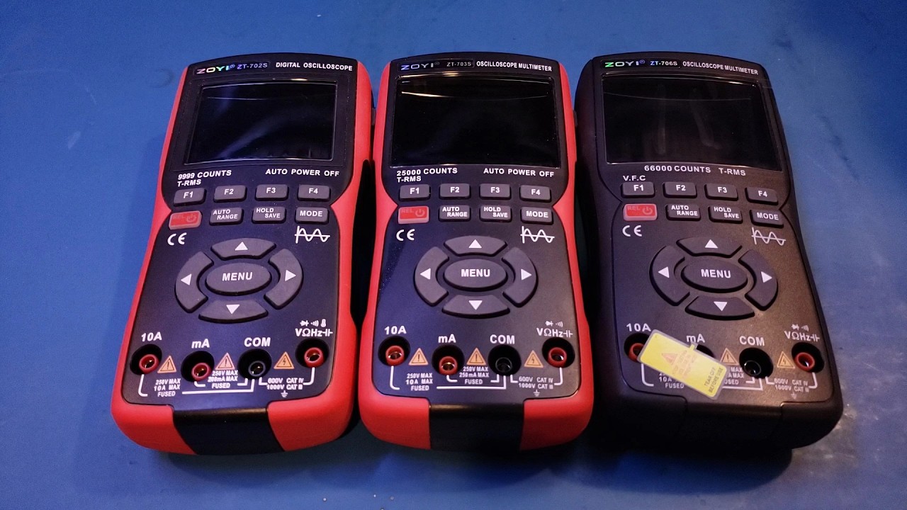 シオ　ページ ZOYI ZT-706S Handheld Oscilloscope/DMM Review/Teardown, Compared
