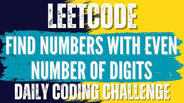LeetCode : 1295. Find Numbers with Even Number of Digits💛🖤 Solution👇🏻🔗 #leetcode #java #subscribe