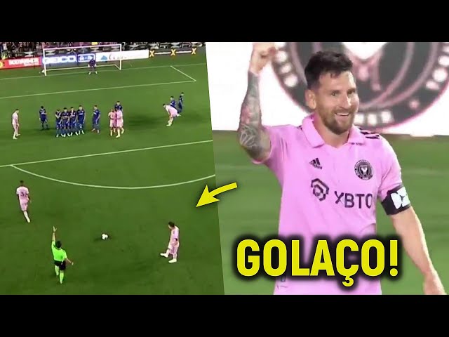 Malandragem de Messi em gol de falta pelo Inter Miami diverte web