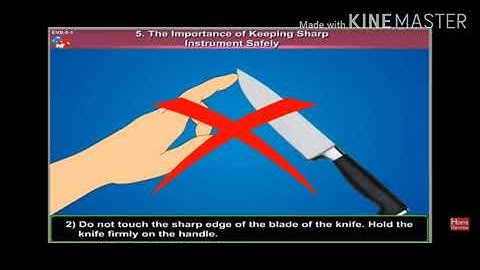 Importance of keeping Sharp instrument safely
