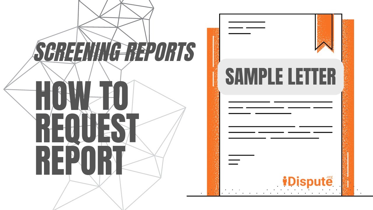 Screening Reports - How to Request My Report - iDispute - Online ...