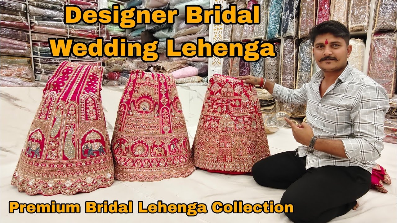 Designer Bridal Wedding Lehenga Chickpet Bangalore wholesale Premium Bridal collection 