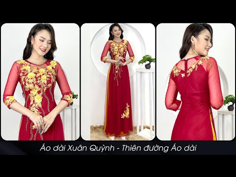 Video Áo dài Bà Sui Đám Cưới Đám - Hỏi đính kết Đá Pha Lê,... - youtube