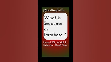 What is Sequence in Database | Coding Skills